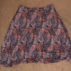super cute paisley relaxed skirt